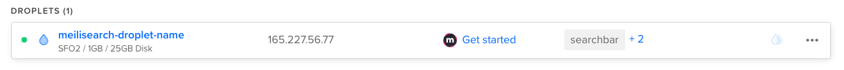 meilisearch-droplet-name instance created successfully
